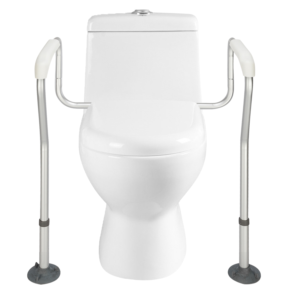 Toilet Support Rail Grab Bars Adjustable Safety Handicap Assist Elderly